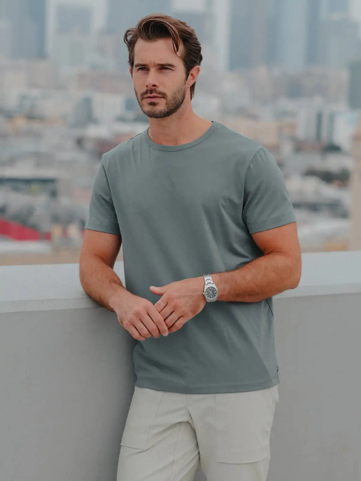 AO Forever Tee | White Classic-Fit PYCA Pro®