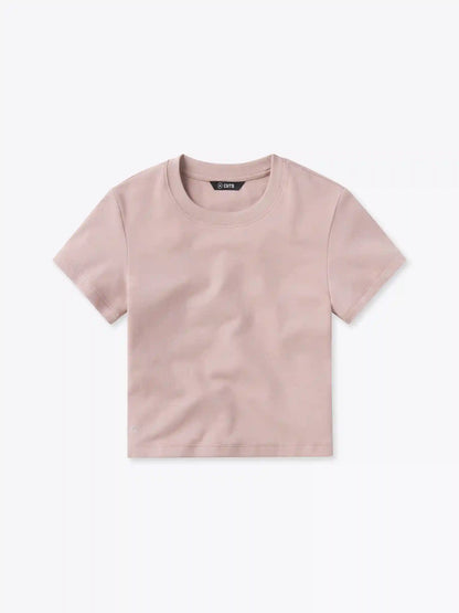 Tomboy Tee Cropped | Black Slim-fit Tomboy-Cotton™