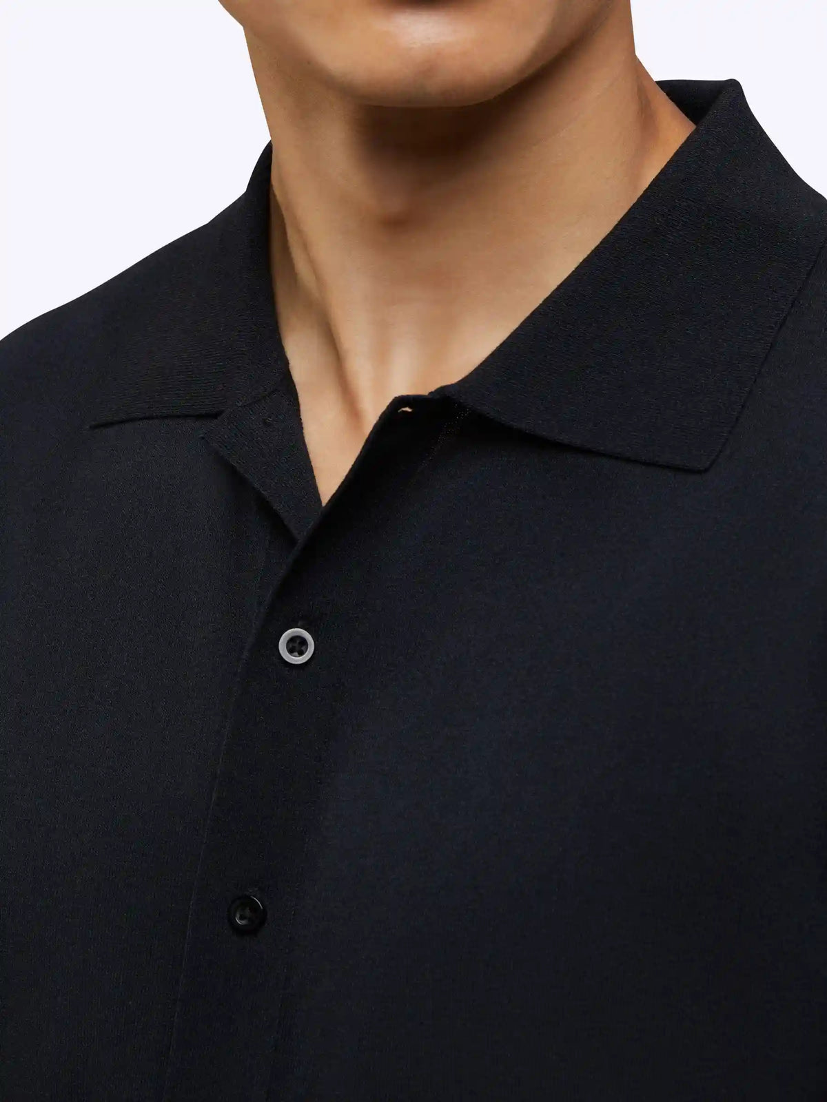 Riviera Knit Button Up | Burnt Oak Signature-Fit