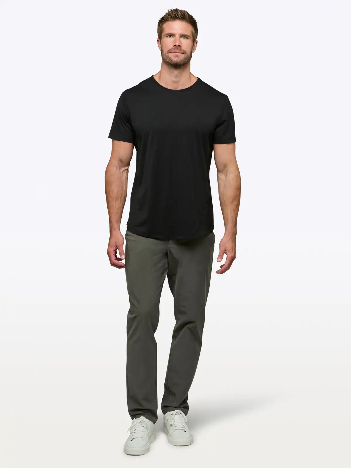 AO Curve-Hem Tee | White Signature-fit PYCA Pro®