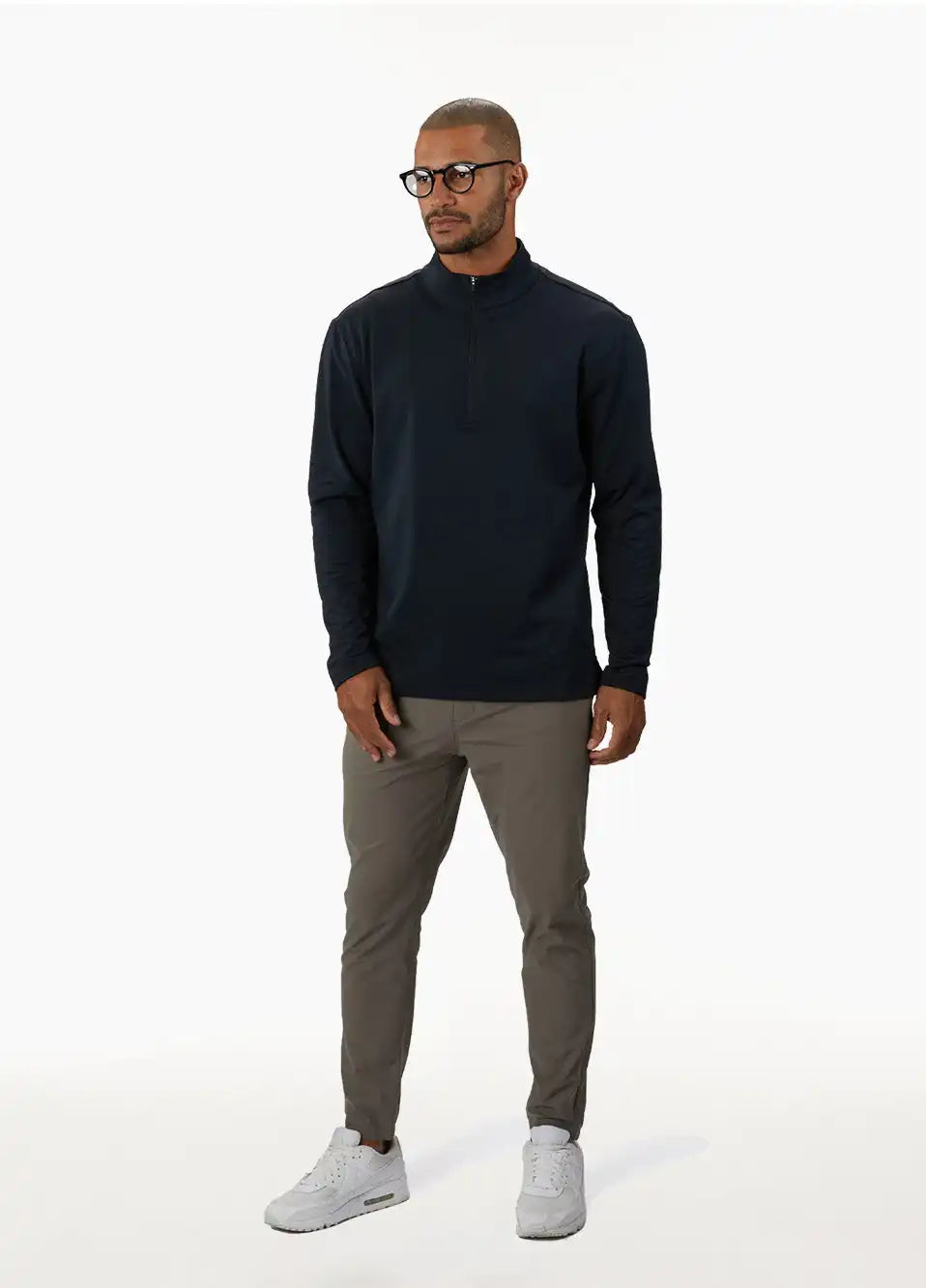 Crossover Fleece Q-Zip | Black Signature-Fit