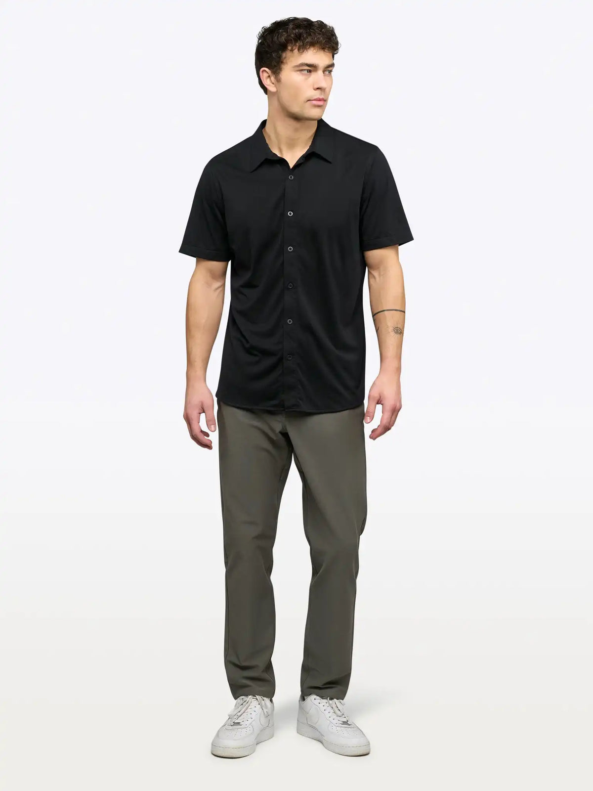 AO Button Up | Black Signature-Fit PYCA Pro®