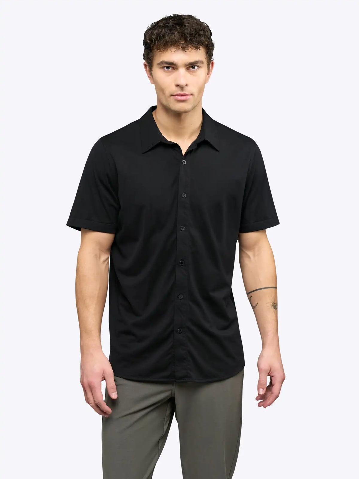 AO Button Up | Black Signature-Fit PYCA Pro®
