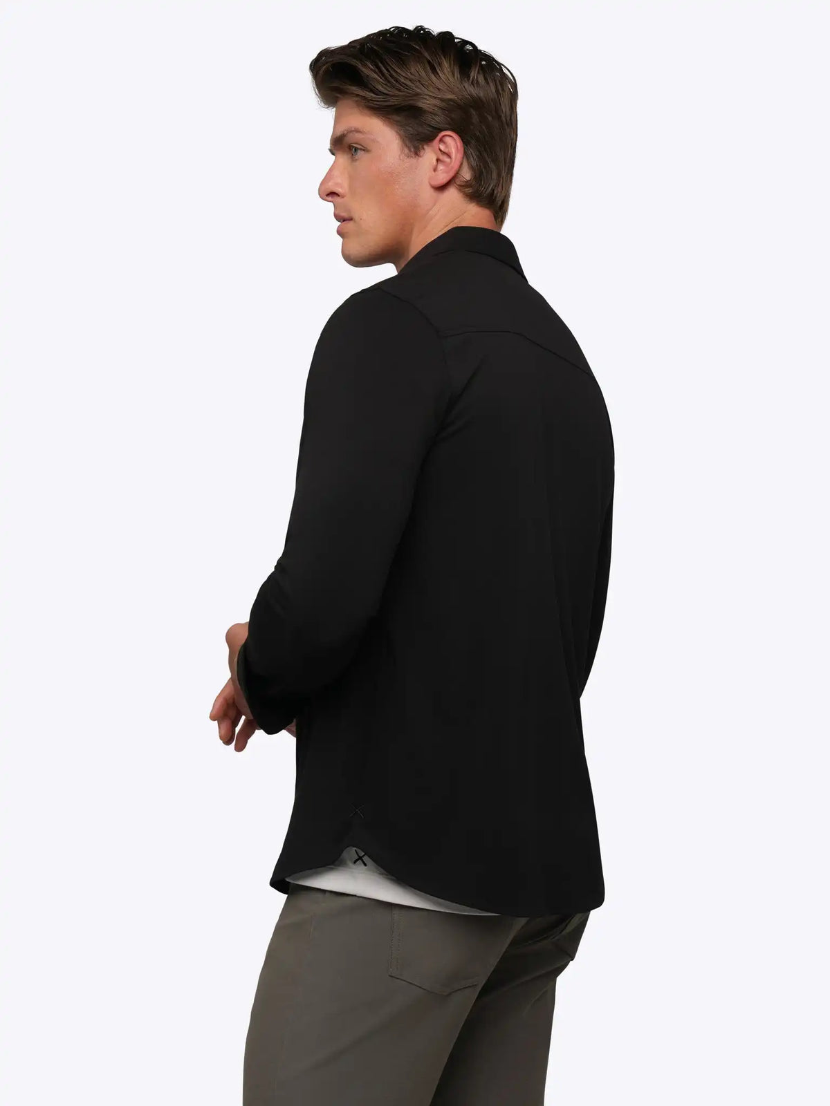 AO Long Sleeve Button Up | White Signature-Fit PYCA Pro®