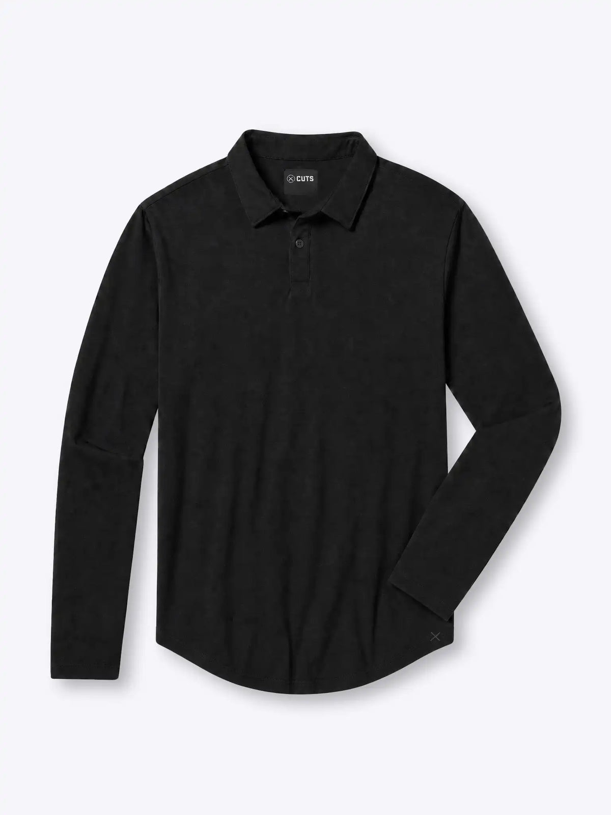 AO Long Sleeve Polo | White Signature-Fit PYCA Pro®