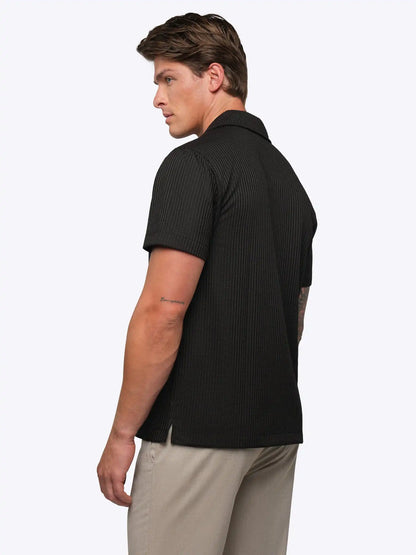 Capri Camp Collar | Black Signature-Fit
