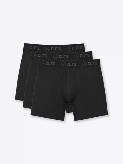Organic Cotton Boxer Brief 3-Pack | Black