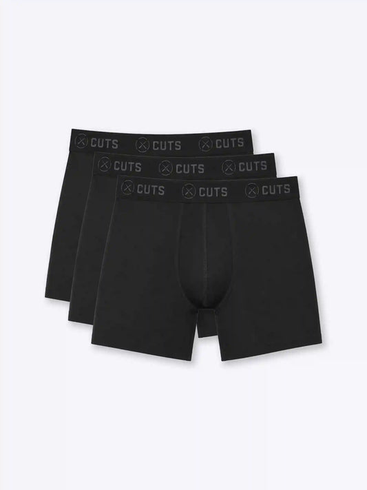 Organic Cotton Boxer Brief 3-Pack | Black
