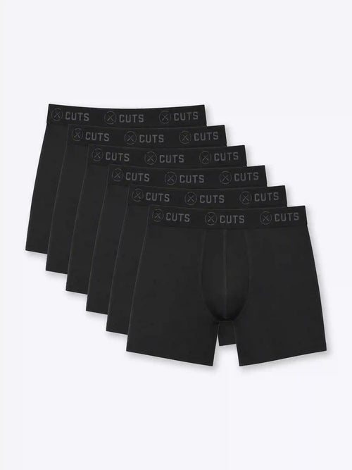Organic Cotton Boxer Brief 6-Pack | Black