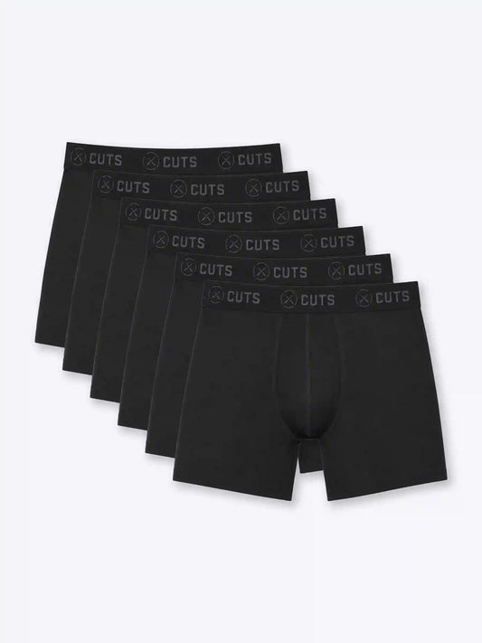Organic Cotton Boxer Brief 6-Pack | Black