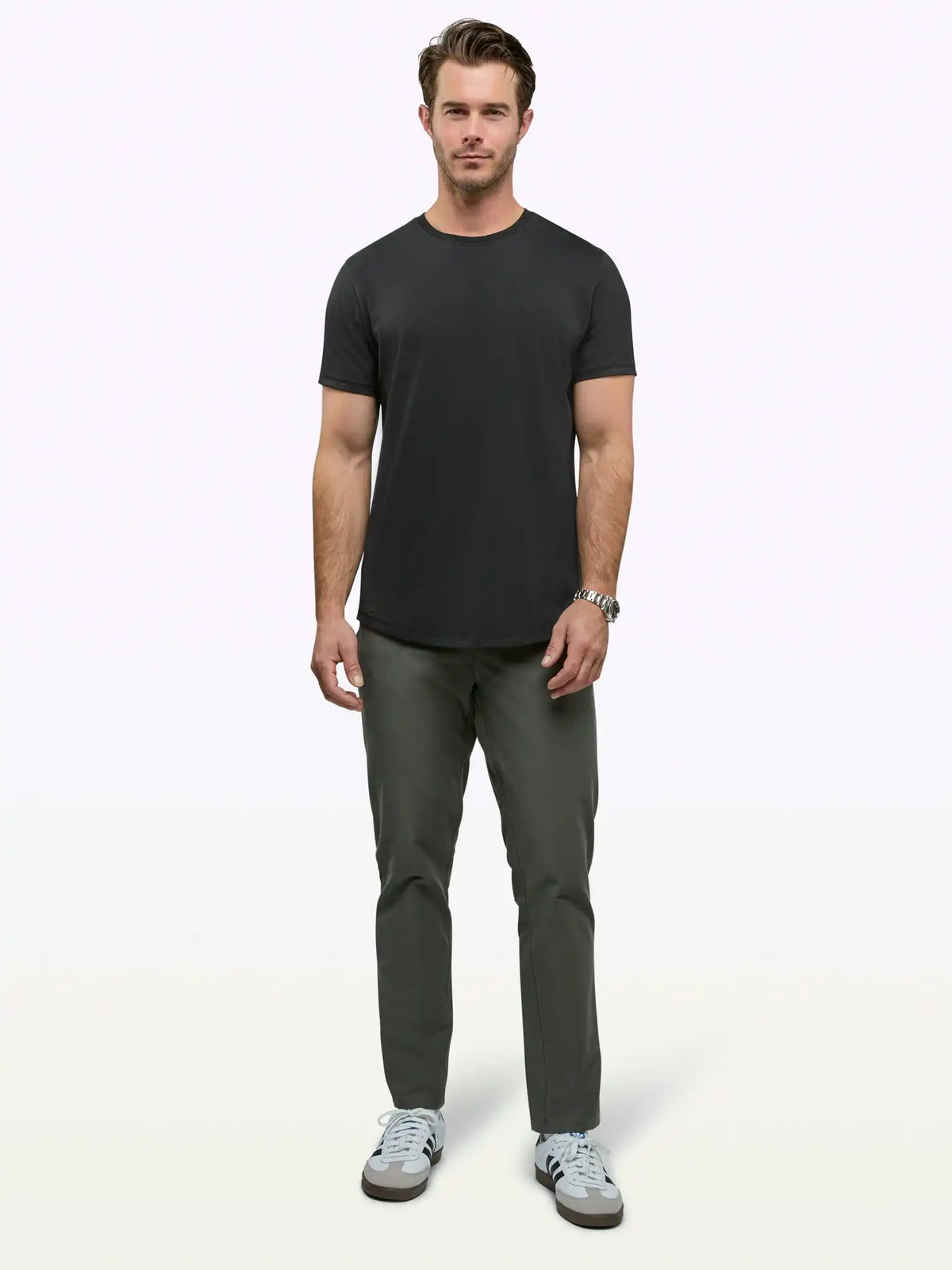 Featherlight Pima Tee | Ocean Storm Signature-fit