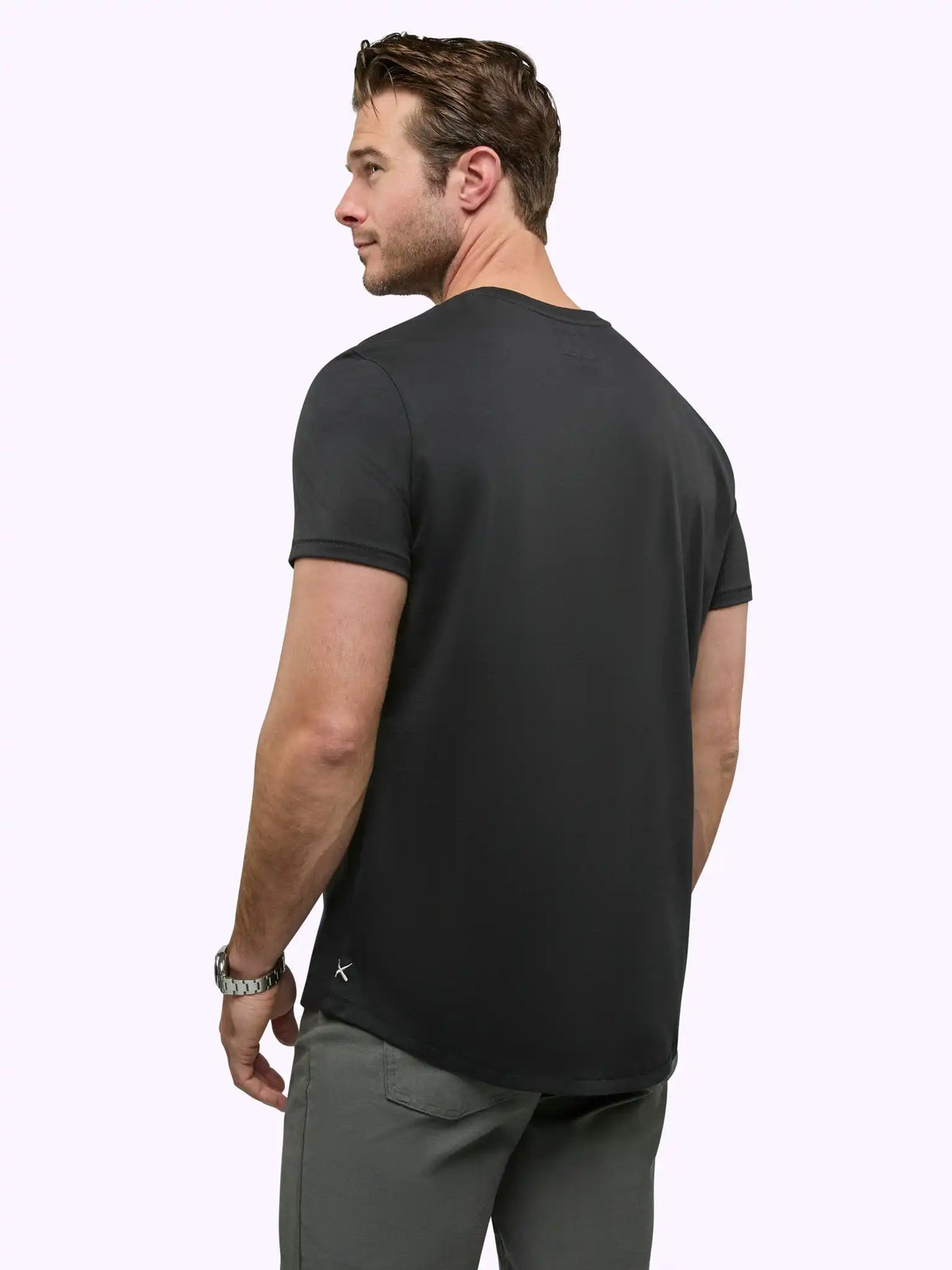 Featherlight Pima Tee | Ocean Storm Signature-fit