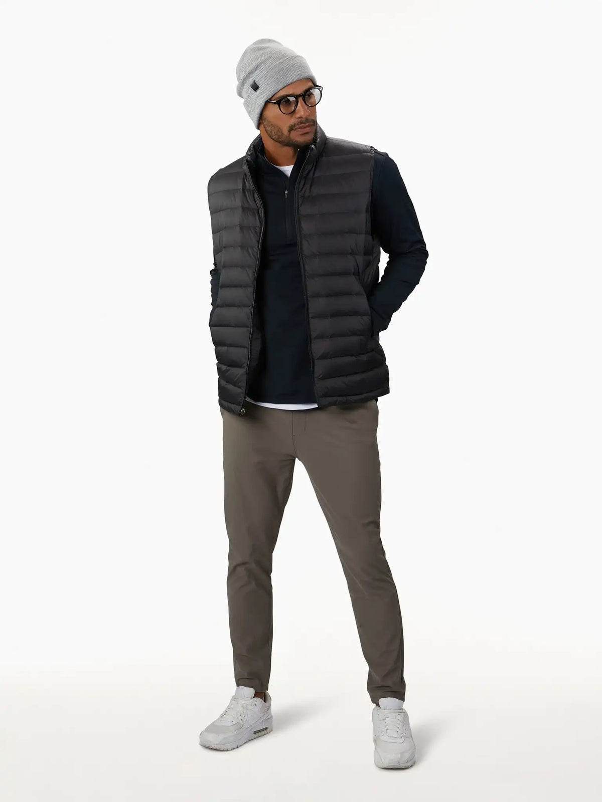 Crossover Fleece Q-Zip | Black Signature-Fit