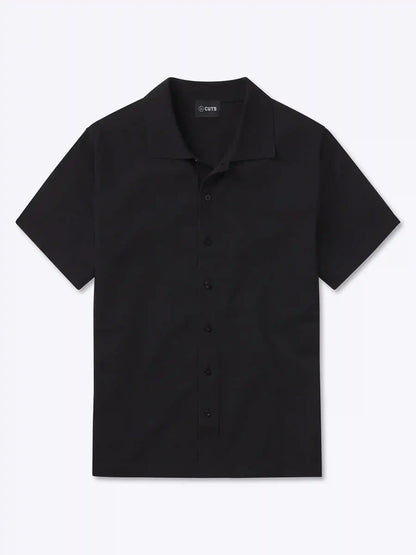 Riviera Knit Button Up | Burnt Oak Signature-Fit