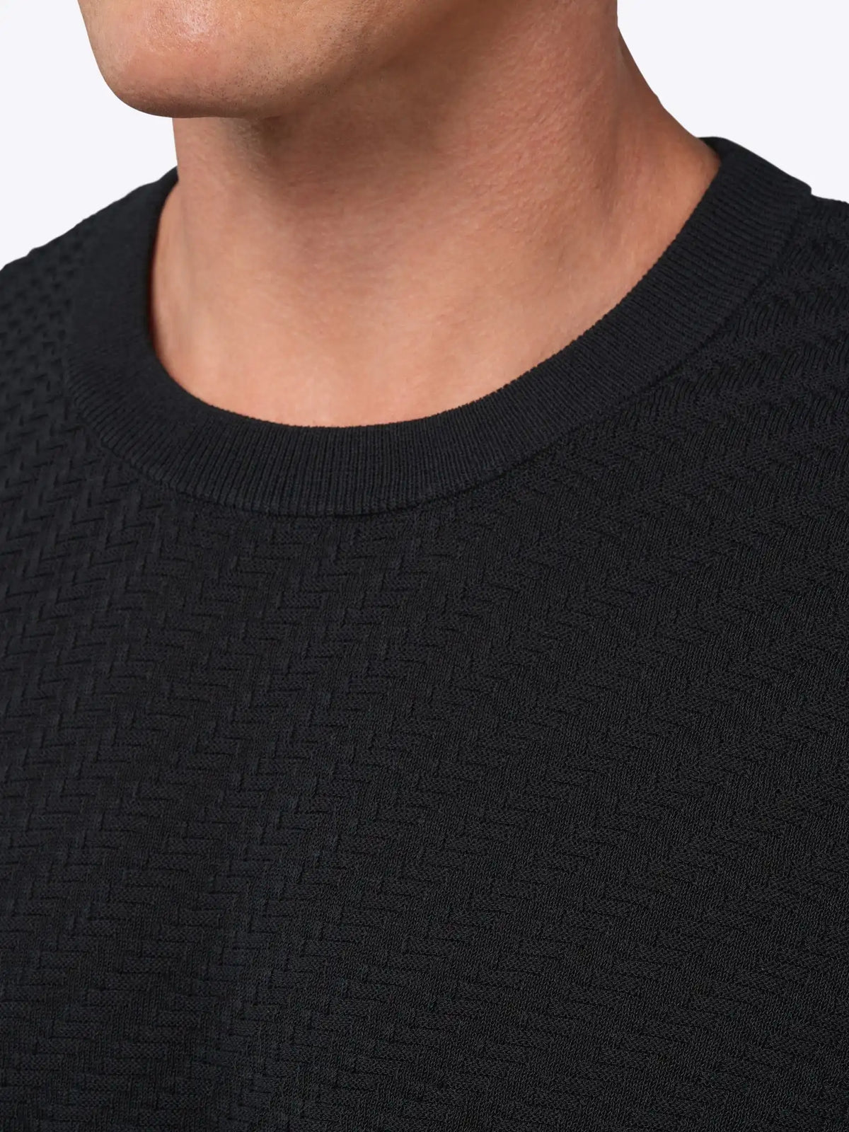 Riviera Knit Textured Tee | Sand Dune Signature-Fit