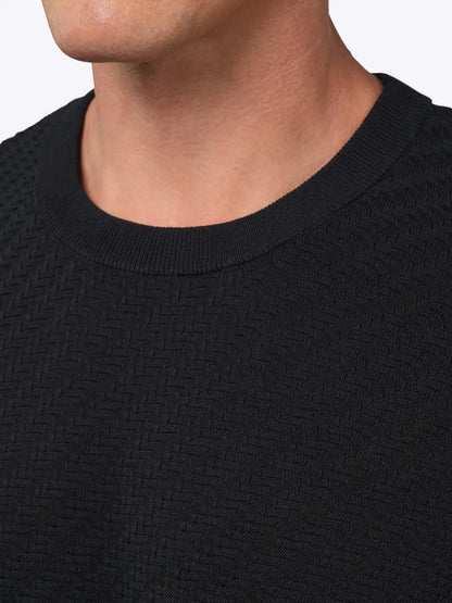 Riviera Knit Textured Tee | Sand Dune Signature-Fit