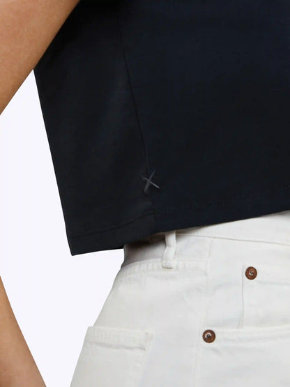 Almost Friday Tee Cropped | White Classic-fit PYCA Pro®