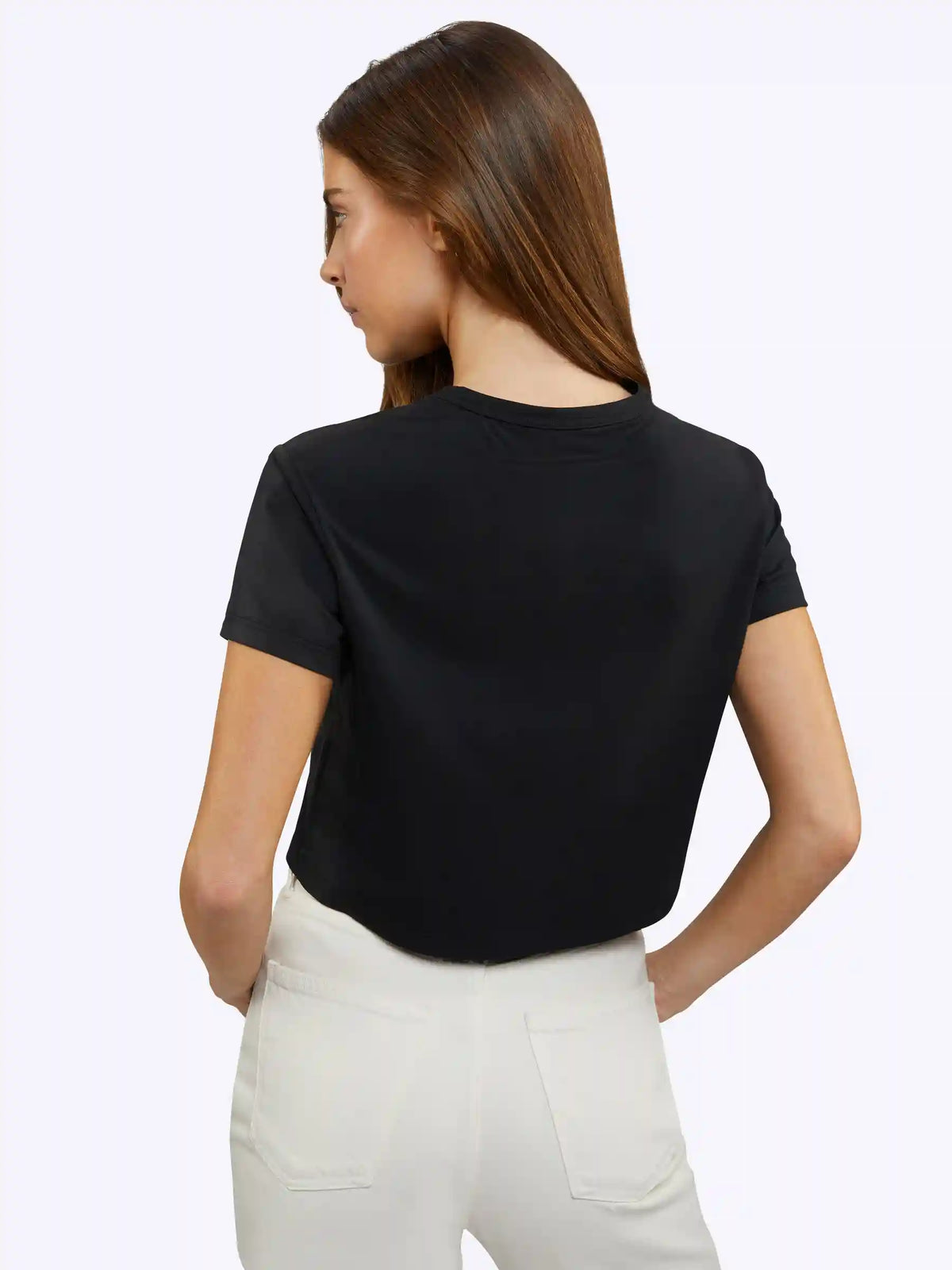 Almost Friday Tee Cropped | White Classic-fit PYCA Pro®