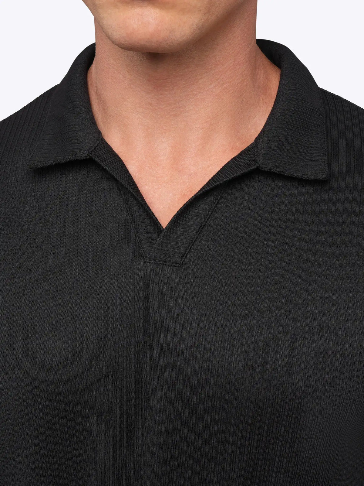 SoHo Ribbed Polo | Pacific Blue Signature-Fit