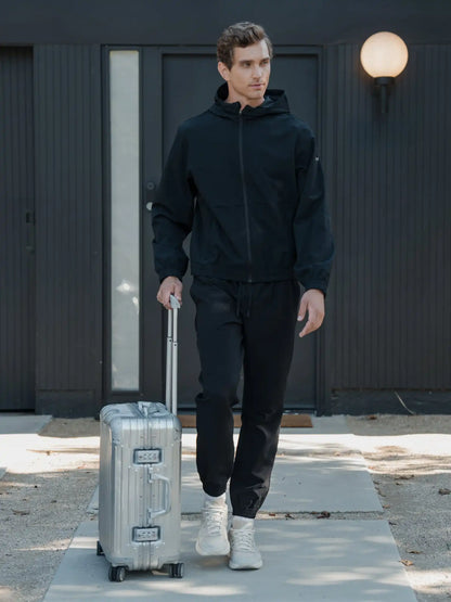 Traverse Textured Jacket | Black