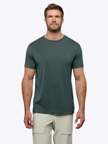 AO Forever Tee | White Classic-Fit PYCA Pro®