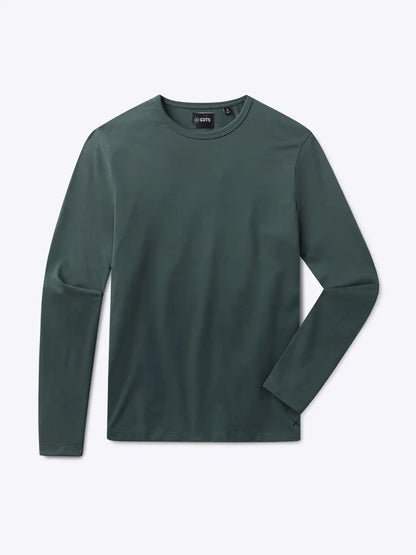 AO Forever Long Sleeve Tee | White Classic-Fit PYCA Pro®