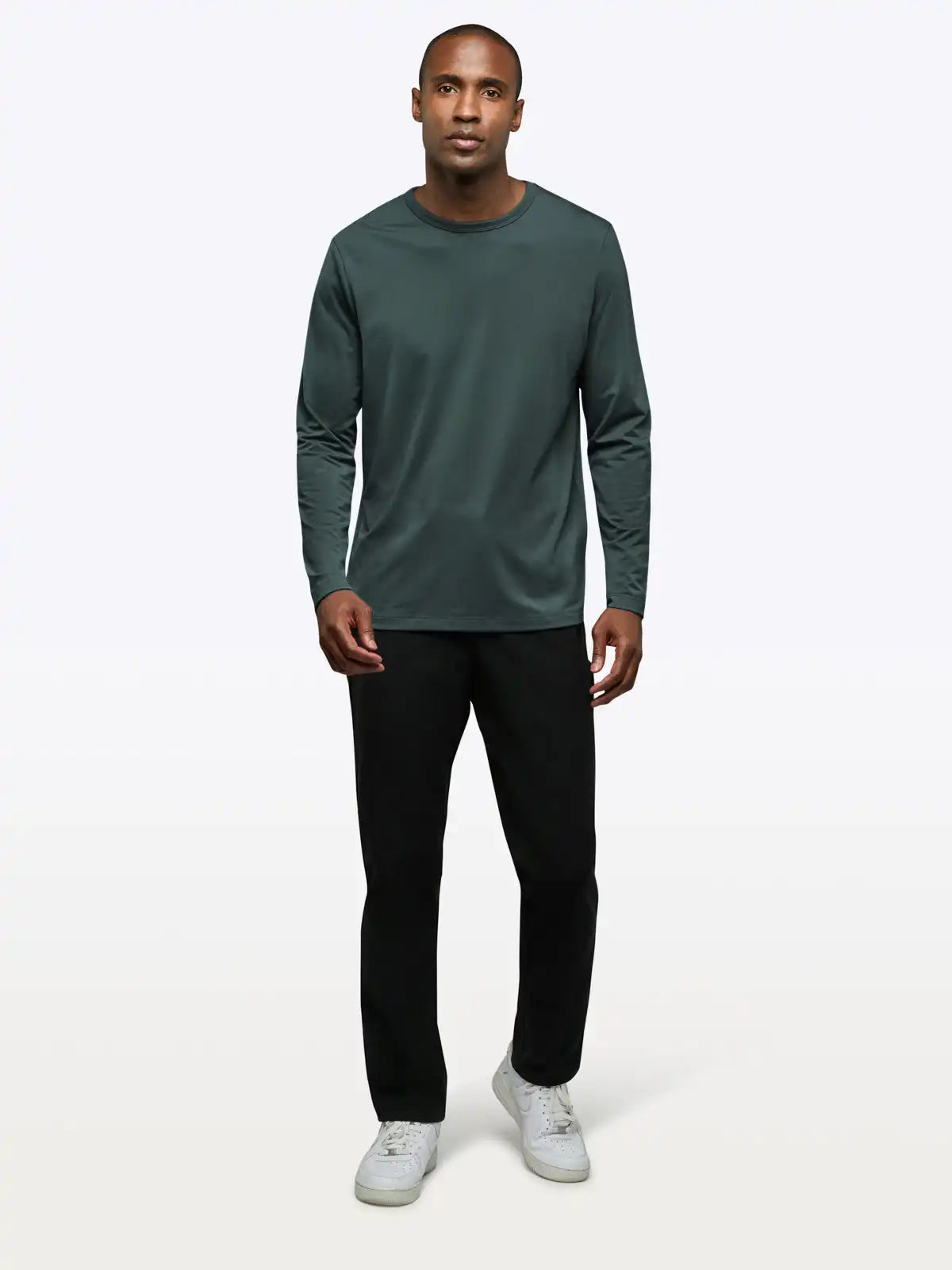 AO Forever Long Sleeve Tee | White Classic-Fit PYCA Pro®