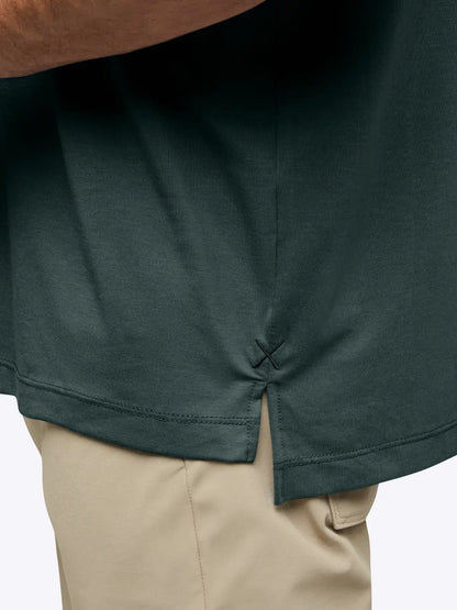 AO Split-Hem Tee | Black Signature-fit PYCA Pro®