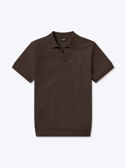 Riviera Knit Polo | Black Signature-Fit