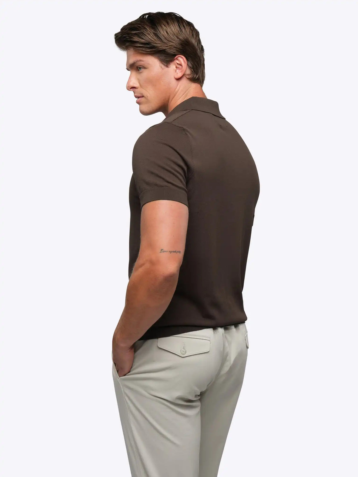 Riviera Knit Polo | Black Signature-Fit