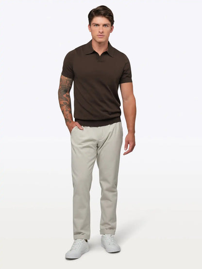 Riviera Knit Polo | Black Signature-Fit