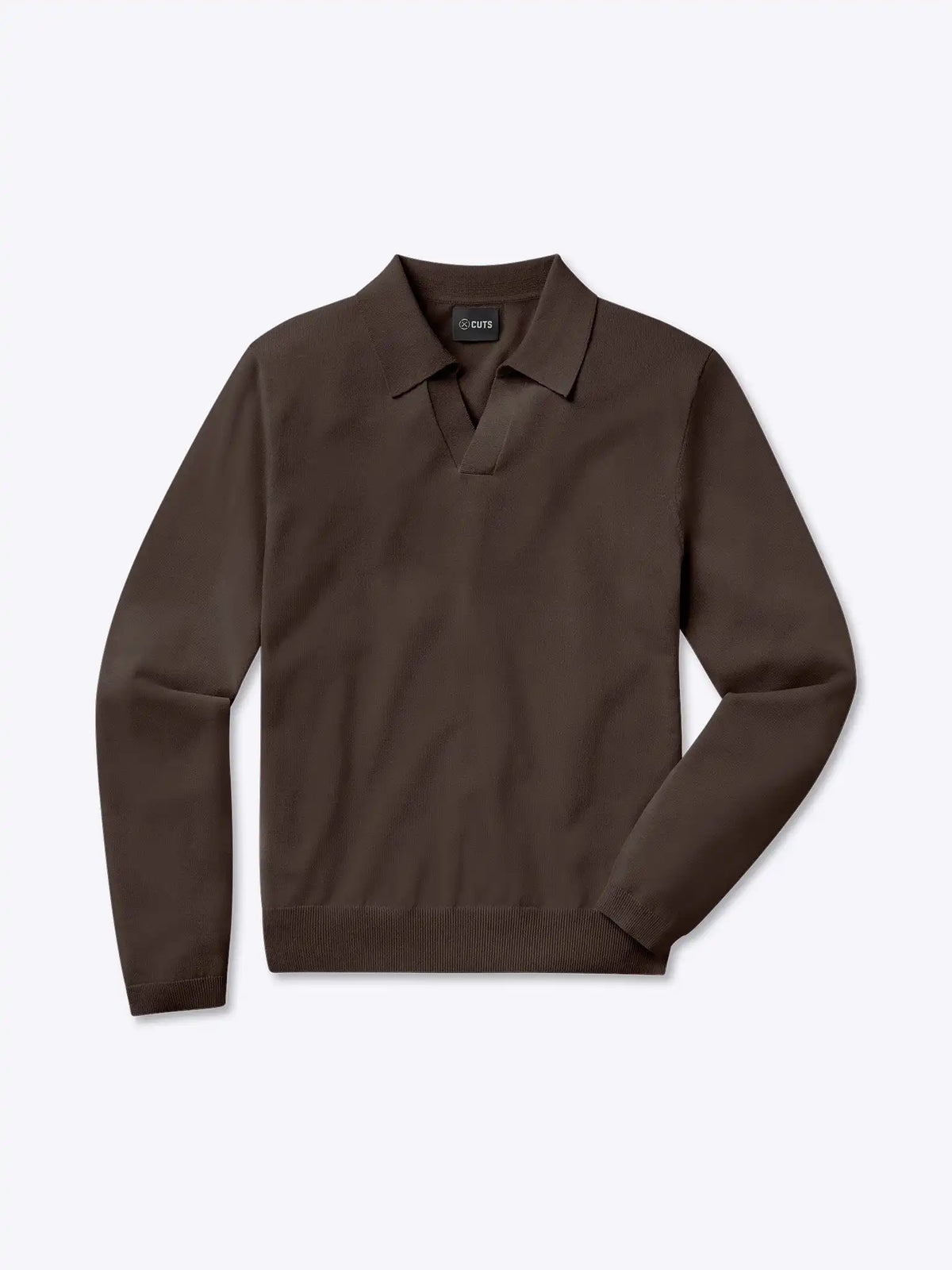 Riviera Knit Long Sleeve Polo | Merlot Signature-Fit