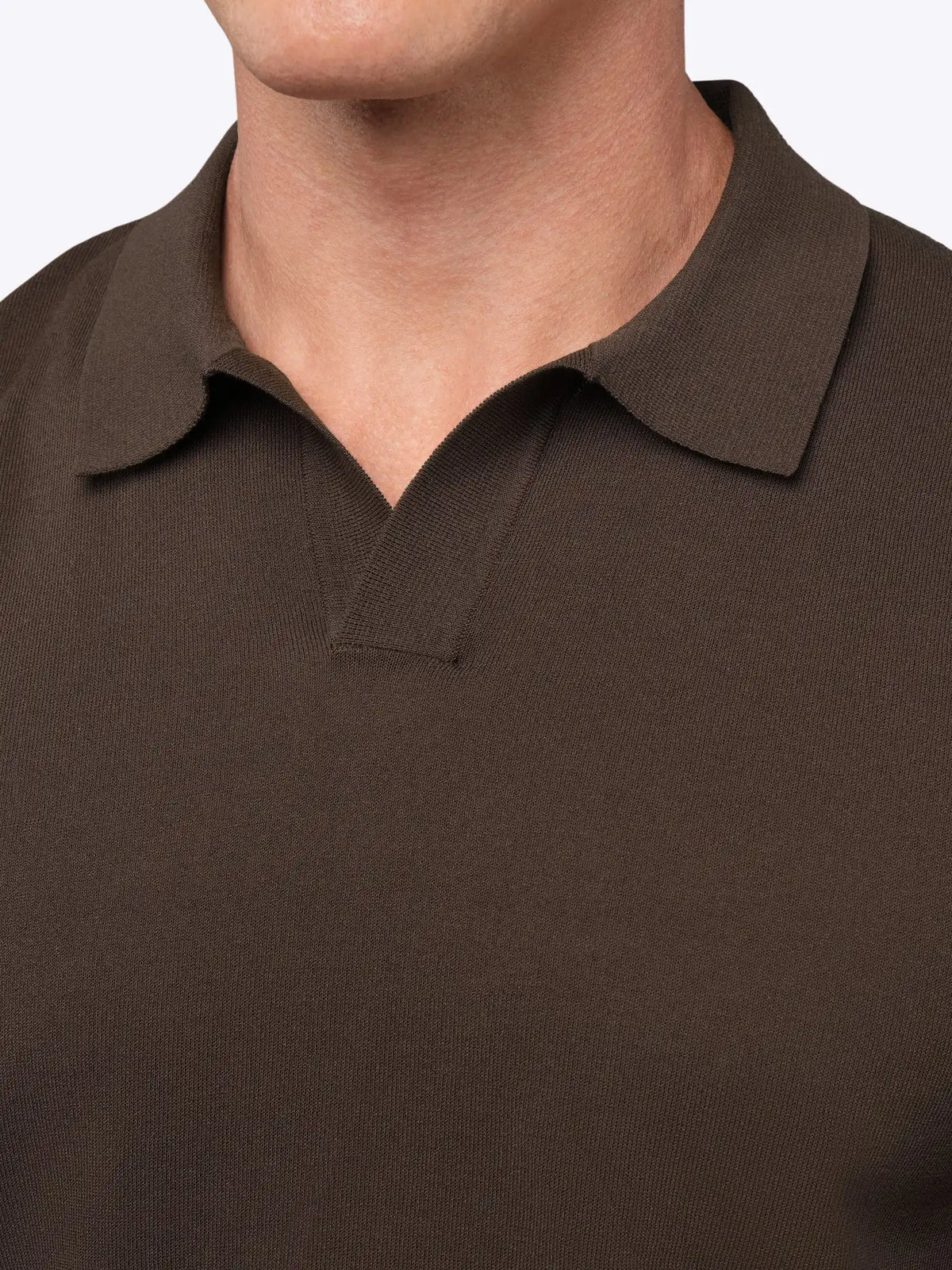 Riviera Knit Long Sleeve Polo | Merlot Signature-Fit