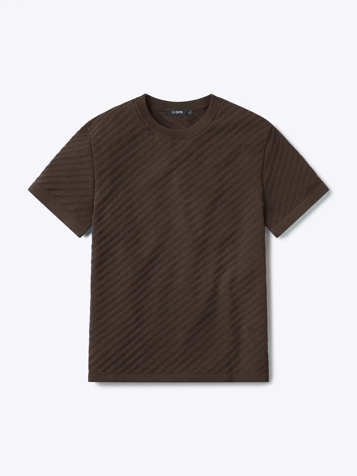 Riviera Knit Textured Tee | Sand Dune Signature-Fit