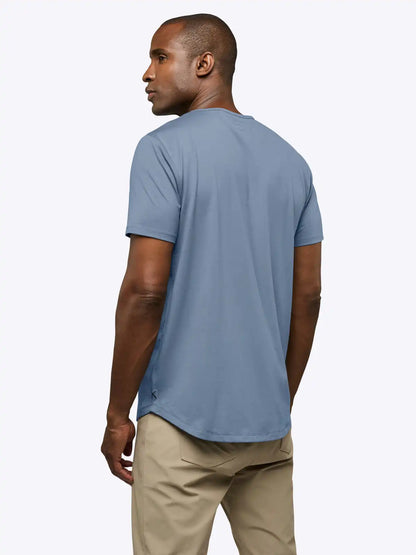 AO Curve-Hem Tee | White Signature-fit PYCA Pro®