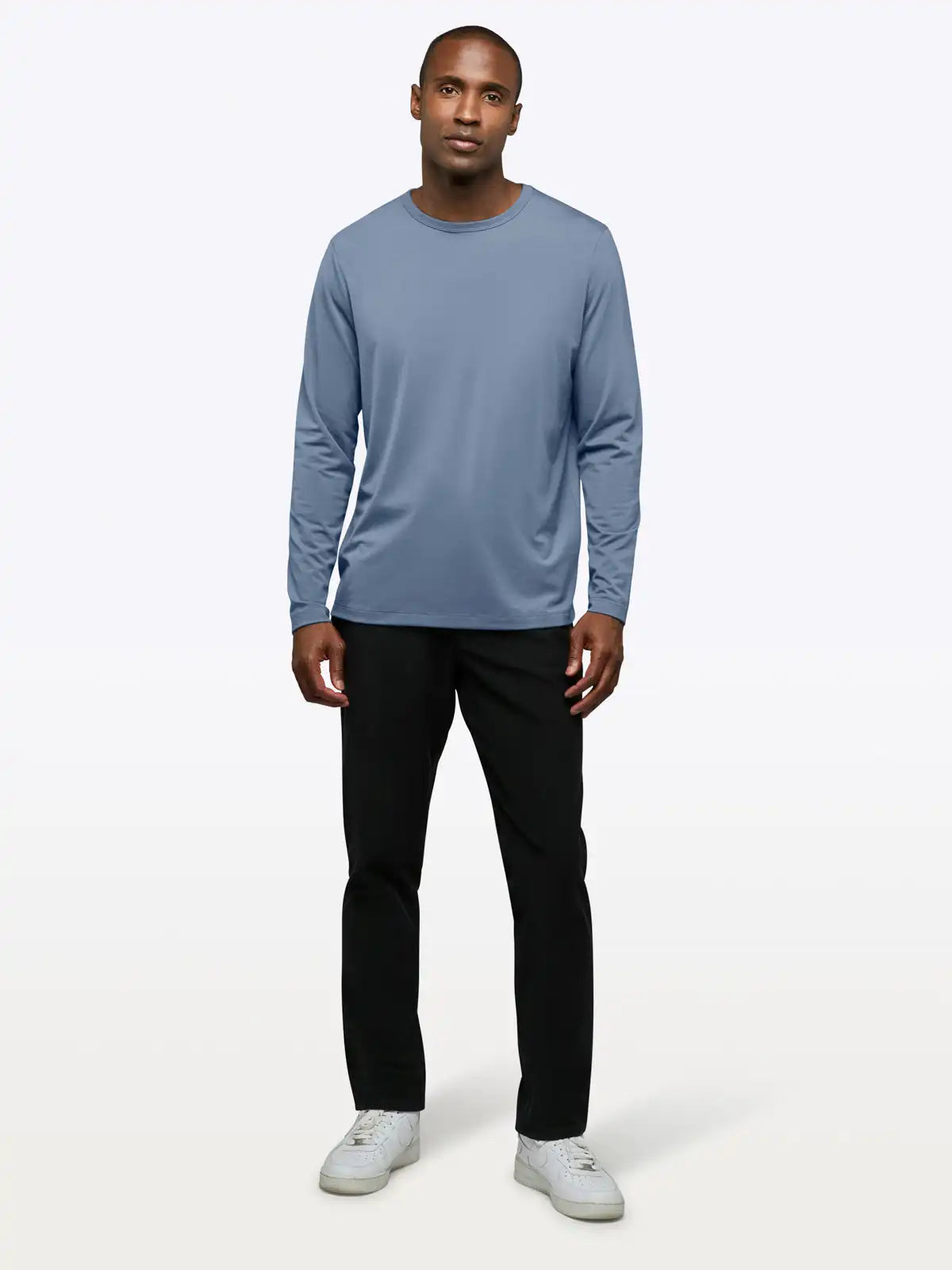AO Forever Long Sleeve Tee | White Classic-Fit PYCA Pro®
