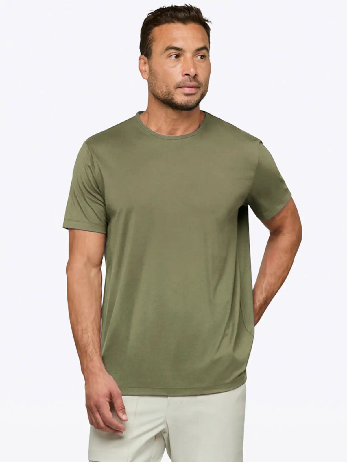 AO Split-Hem Tee | Black Signature-fit PYCA Pro®