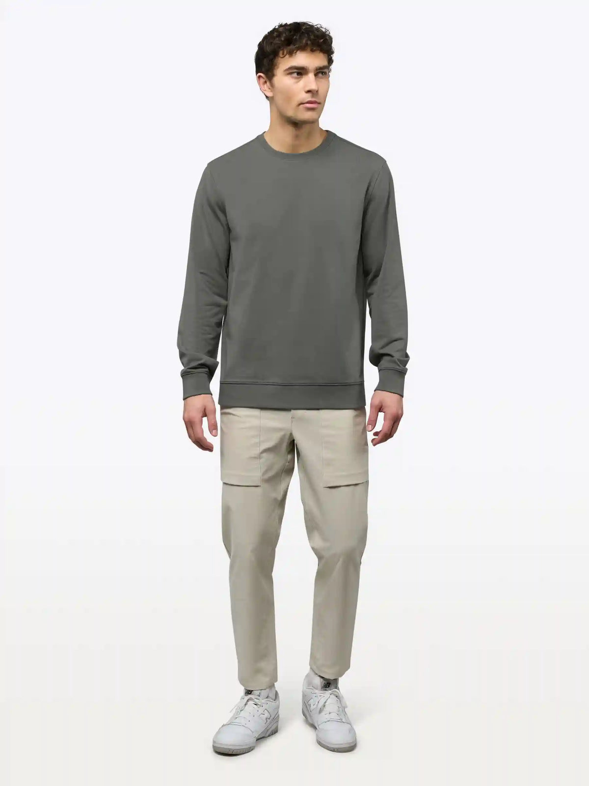 Hyperloop Pullover Split-Hem | Heather Grey Signature-fit