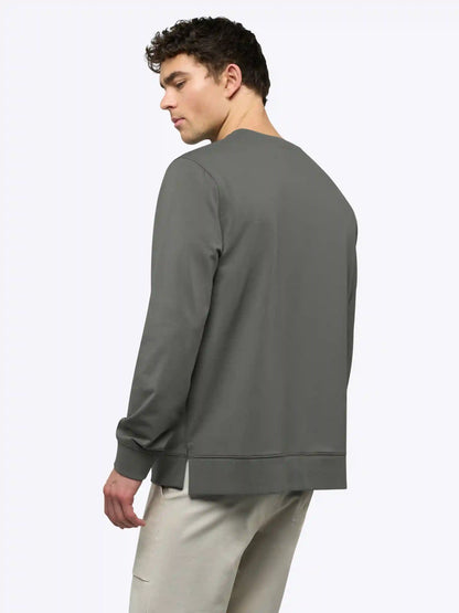 Hyperloop Pullover Split-Hem | Heather Grey Signature-fit