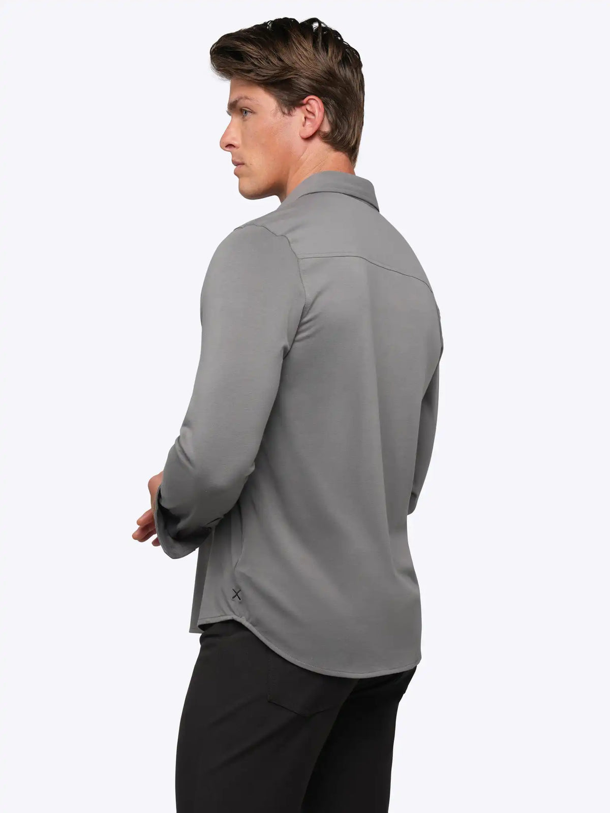 AO Long Sleeve Button Up | White Signature-Fit PYCA Pro®