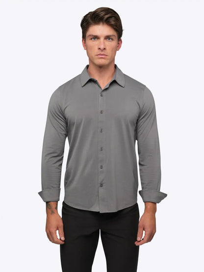 AO Long Sleeve Button Up | White Signature-Fit PYCA Pro®