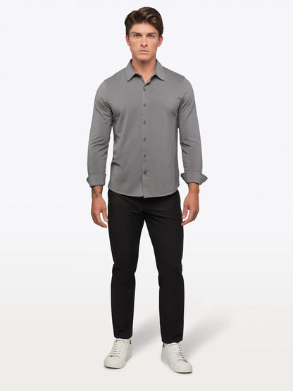 AO Long Sleeve Button Up | White Signature-Fit PYCA Pro®