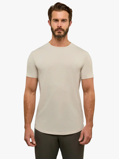 AO Curve-Hem Tee | White Signature-fit PYCA Pro®