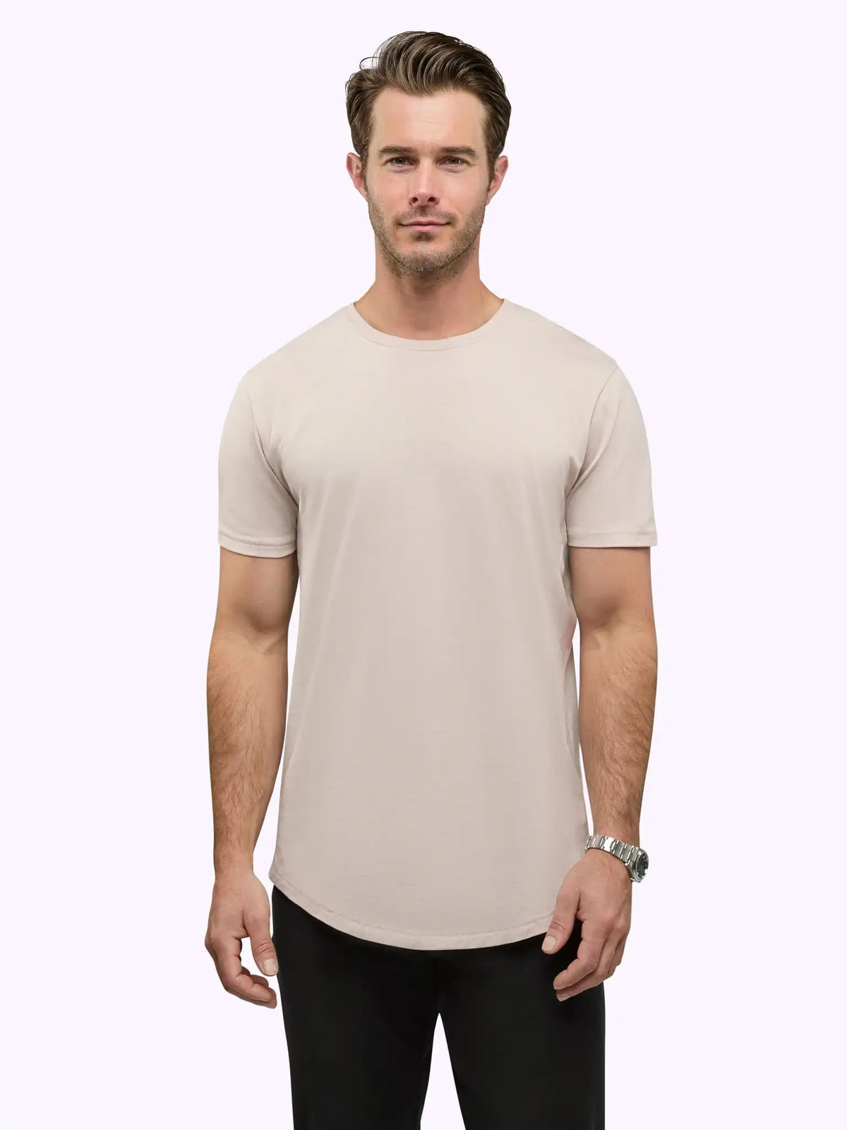 Featherlight Pima Tee | Ocean Storm Signature-fit