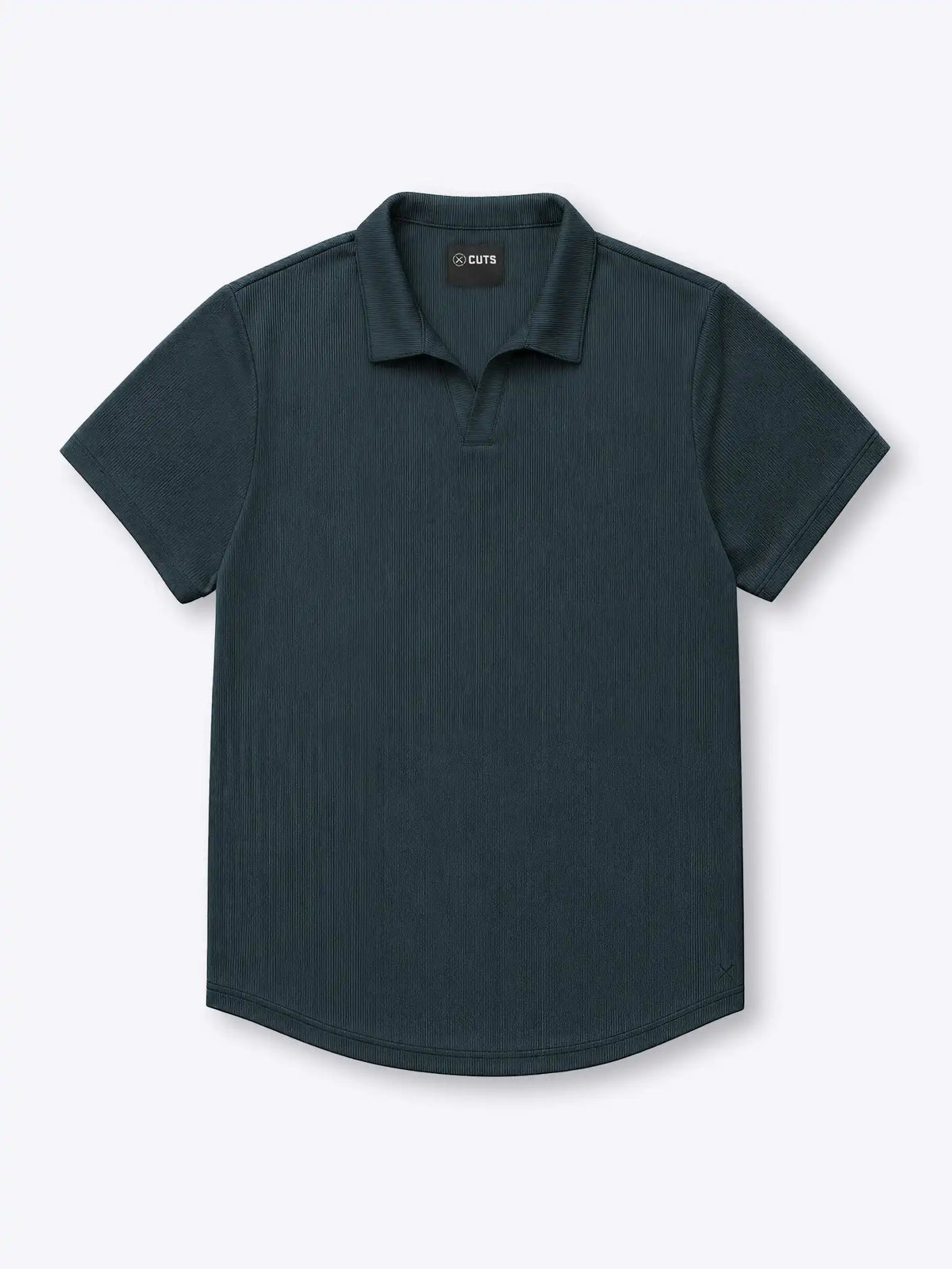 SoHo Ribbed Polo | Pacific Blue Signature-Fit