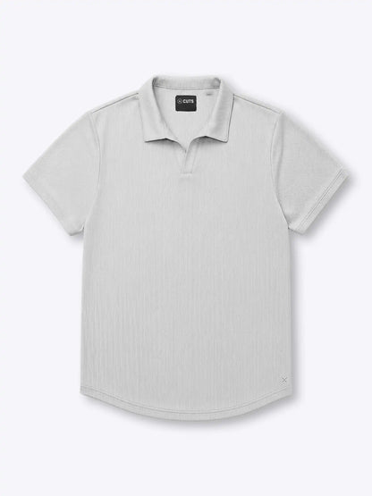 SoHo Ribbed Polo | Pacific Blue Signature-Fit