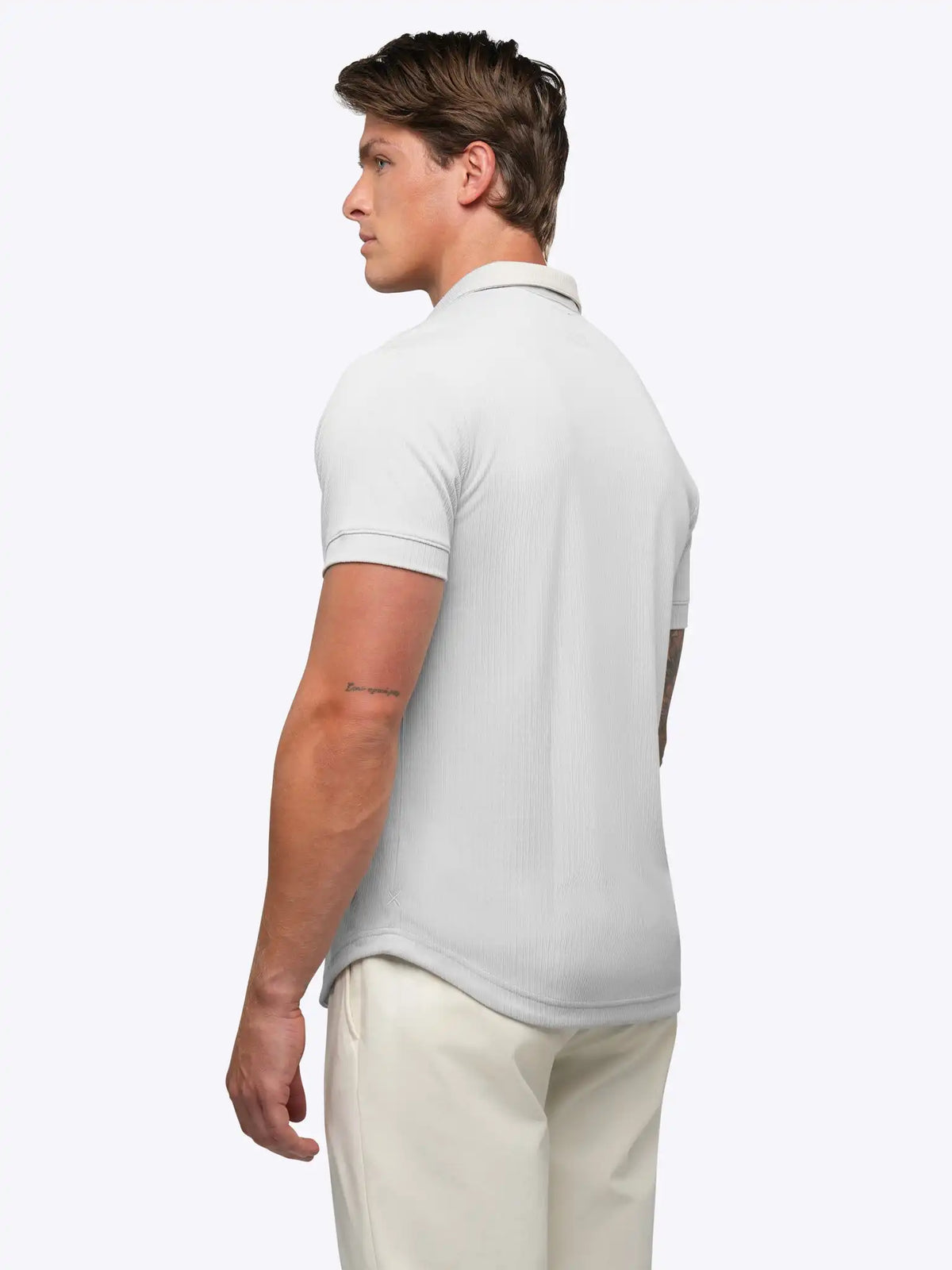 SoHo Ribbed Polo | Pacific Blue Signature-Fit