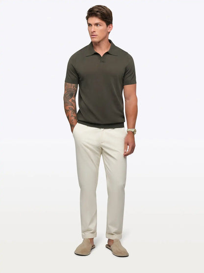 Riviera Knit Polo | Black Signature-Fit