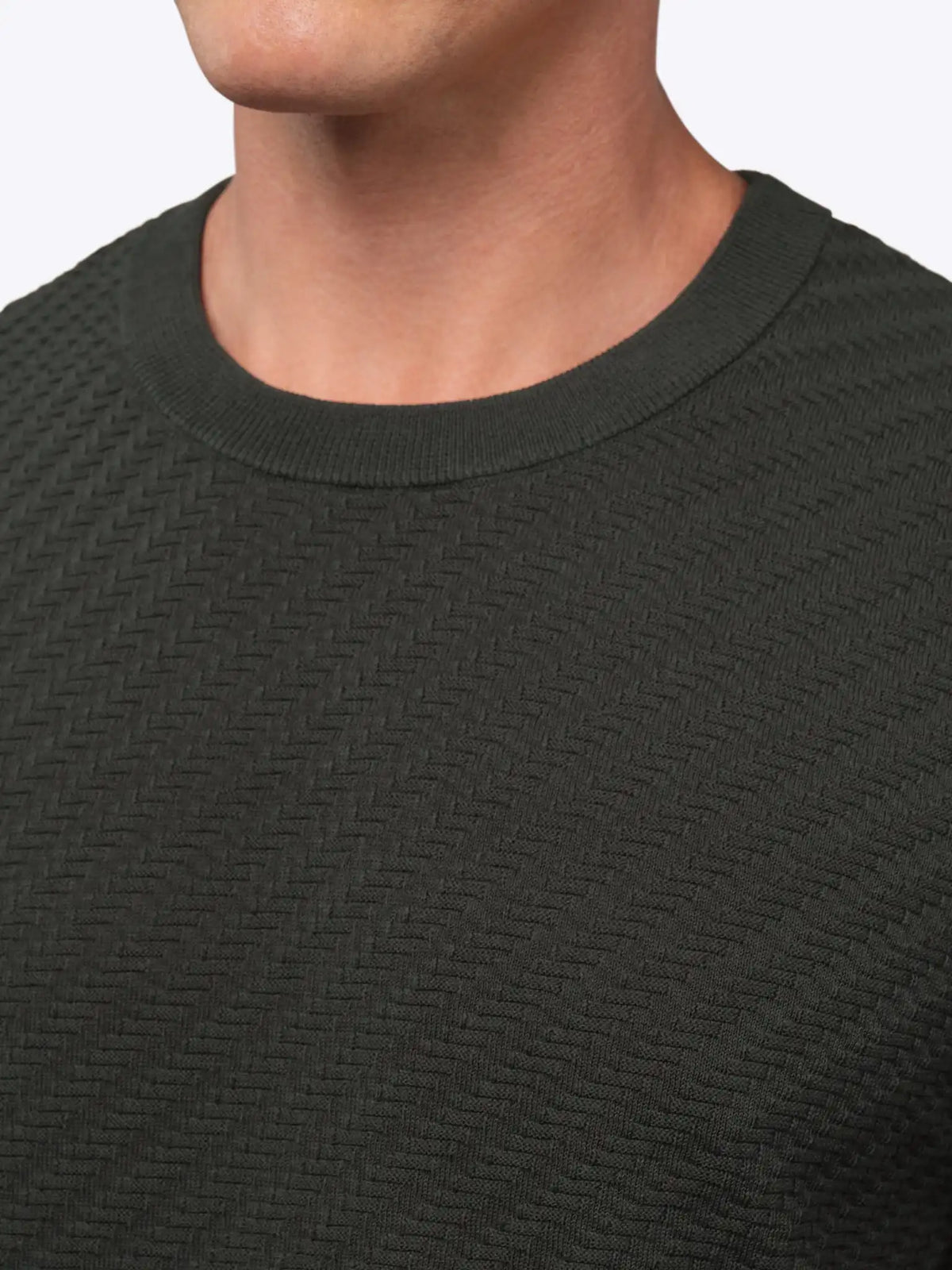 Riviera Knit Textured Tee | Sand Dune Signature-Fit