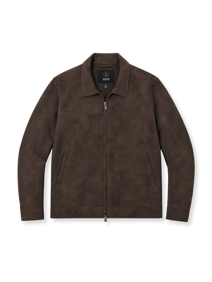 Grand Harrington Jacket | Dark Cognac Classic-Fit